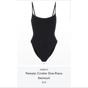Hunza G Pamela suit black